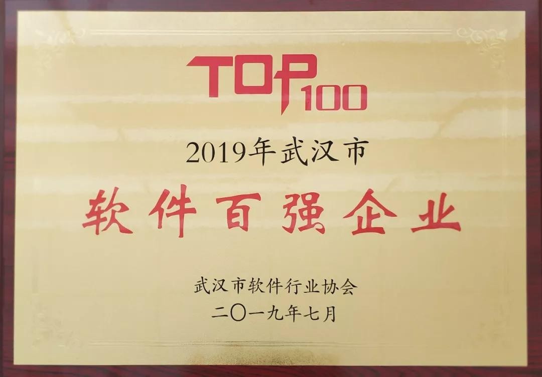 j9网站动力荣获2019年武汉市软件百强企业榜单第一名