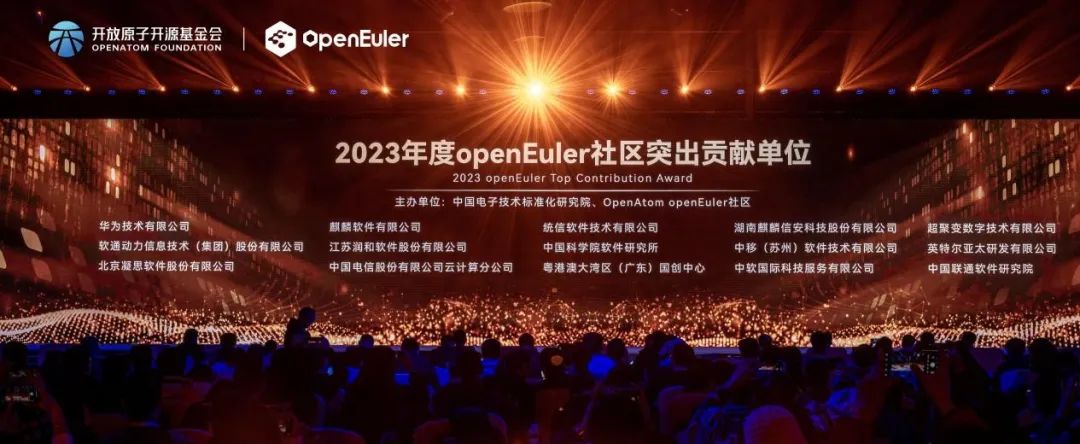 操作系统大会2023丨j9网站动力斩获“2023年度openEuler社区凸起贡献单元”奖项